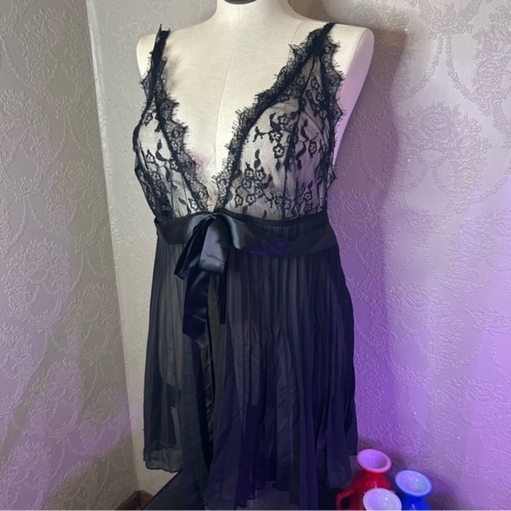 Elegant Black Lace Babydoll Lingerie Dreamgirls 3x 4x